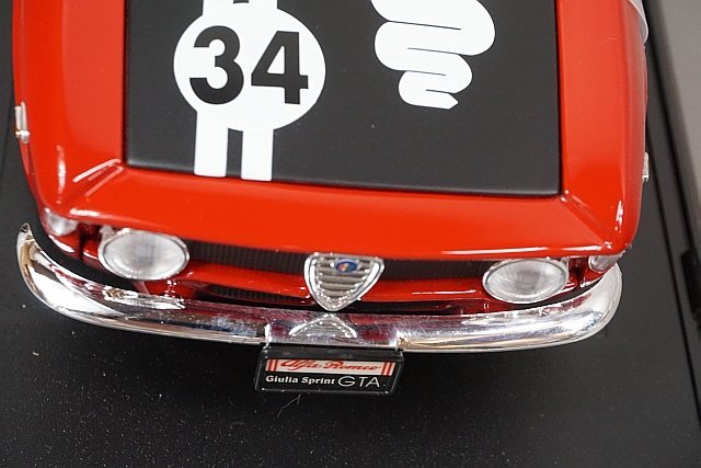 Road Signature ロードシグネチャー 1/18 ALFA ROMEO アルファロメオ ジュリア スプリント GTA 1965 #34 92347_画像4