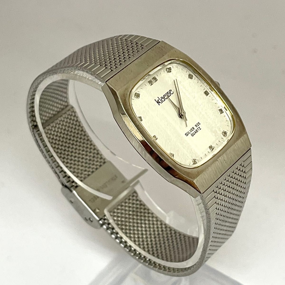 稼働 良品 klaeuse メンズ腕時計 スターリングシルバー sv925 銀 稼働 良品 klaeuse メンズ腕時計 スターリングシルバー sv925 銀
