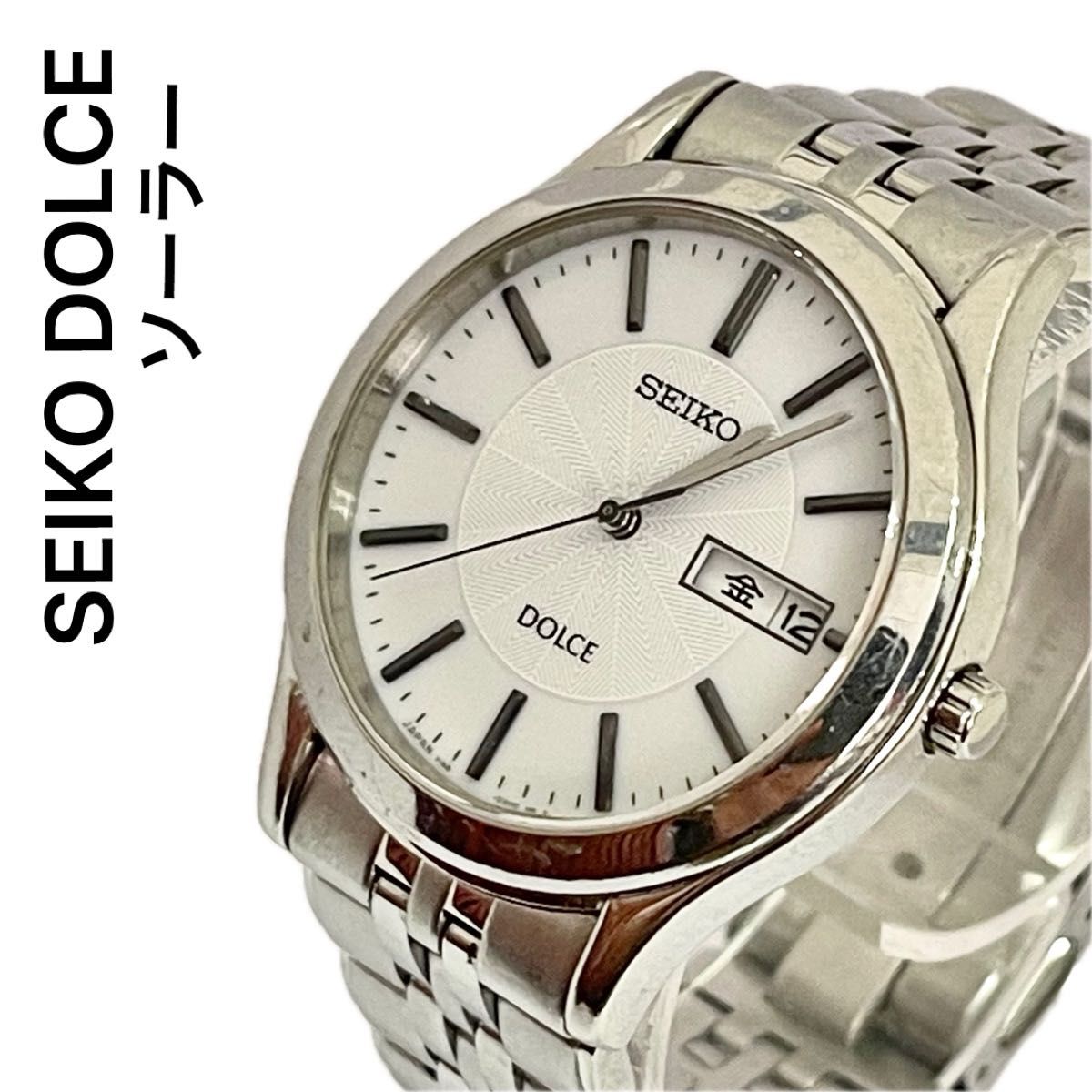 稼働 良品 SEIKO DOLCE ソーラー メンズ 腕時計 ドルチェ 稼働 良品 SEIKO DOLCE ソーラー メンズ 腕時計 ドルチェ