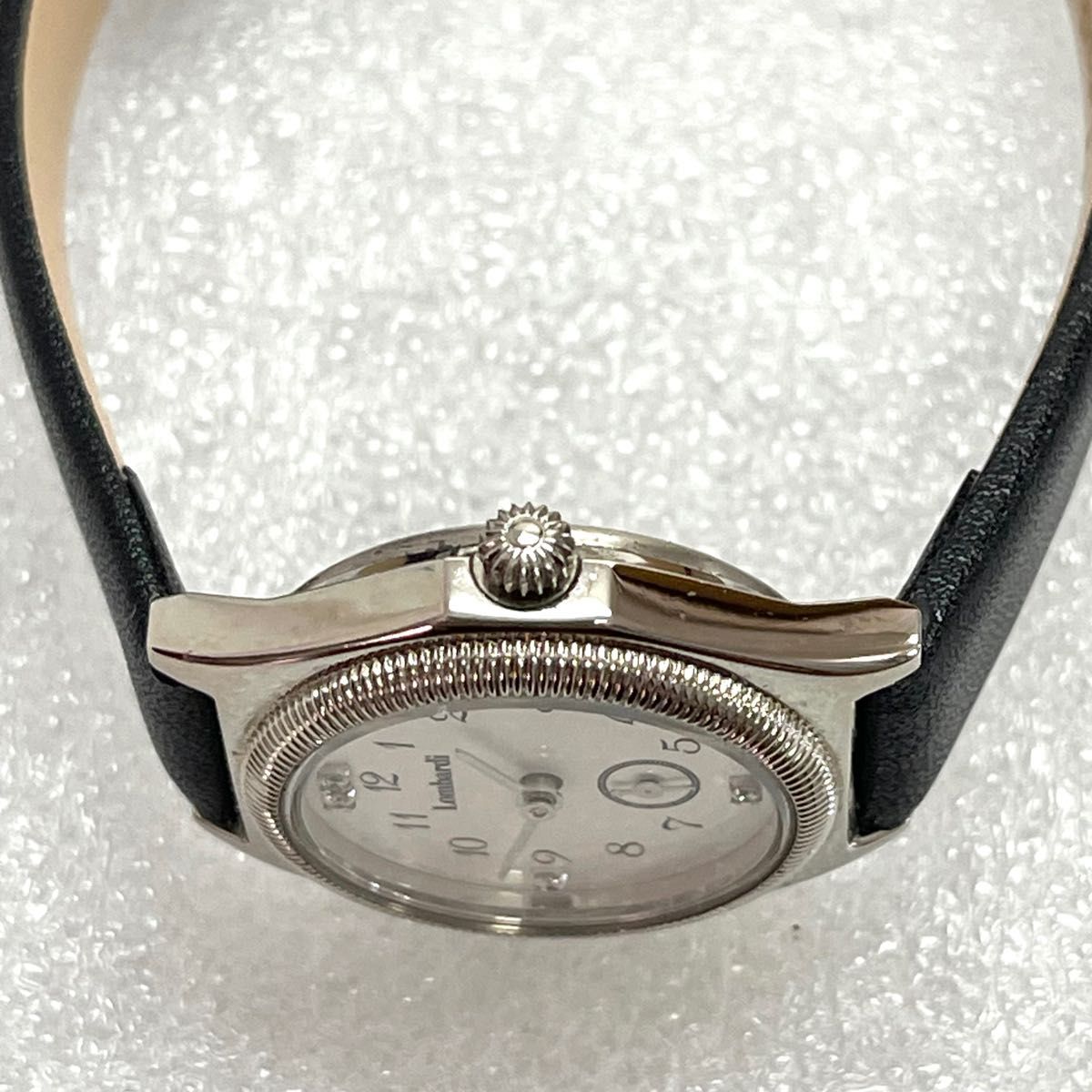 稼働　美品　Lombardi 銀時計　レディース　シルバー925 時計　銀無垢　レディースウォッチ　スモセコ