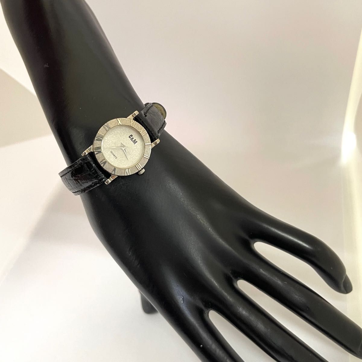稼働　美品　chambre moi 銀時計　レディース　腕時計　シルバー925  薄型　ケース　シャンブルモア　銀無垢　時計