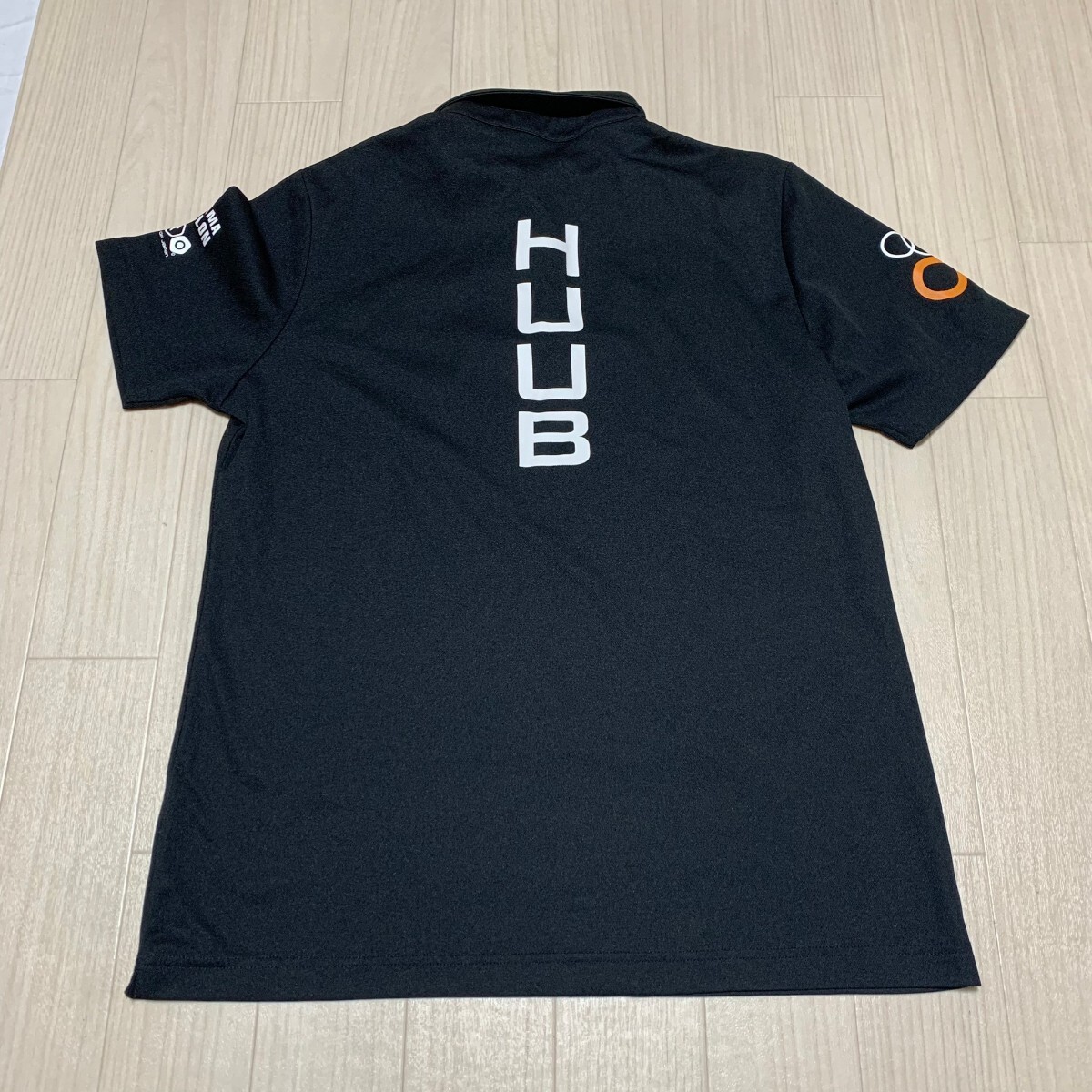 HUUB ITU WORLO TRIATHLON YOKOHAMA ポロシャツ 半袖 シャツ  トライアスロン ブラック サイズLの画像3