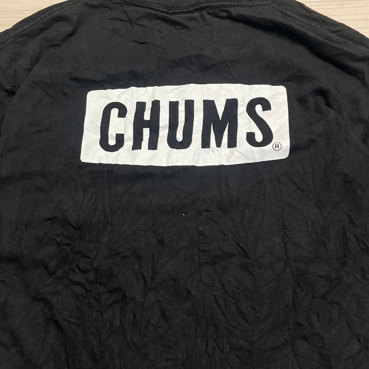 CHUMS チャムス 両面プリント Tシャツ ブラック　サイズL　半袖_画像4