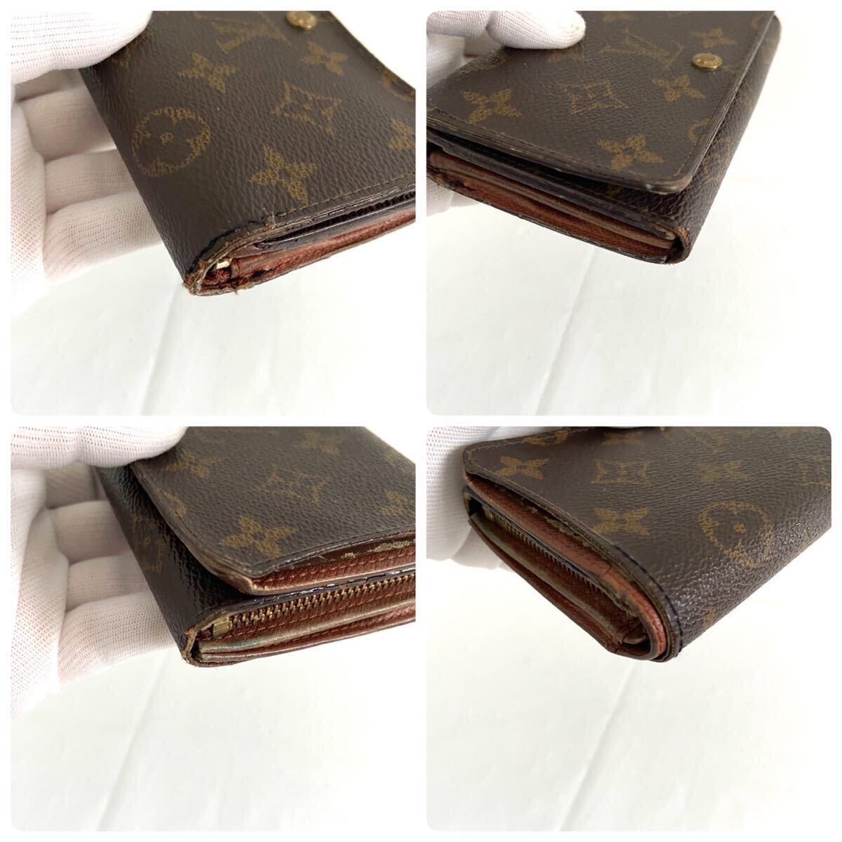 【1円スタート】LOUIS VUITTON ルイヴィトン モノグラム 財布 ポルトモネ ビエトレゾール 88429-2の画像4