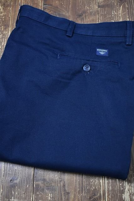 ＠美品 ドッカーズ Dockers ツータック チノパンd17 紺 アメリカ古着 XXL ビックサイズ_画像8