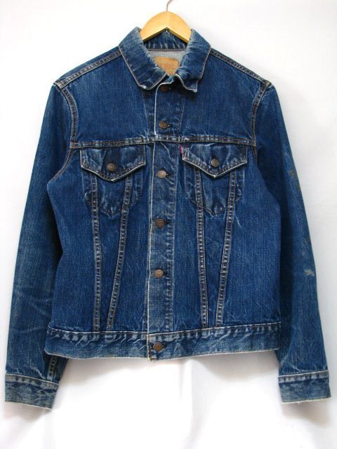 ＠ビンテージ vintag リーバイス Levi's 70505 BiG E トラッカージャケットj253 アメリカ古着 インディゴ 縦落ち_画像1