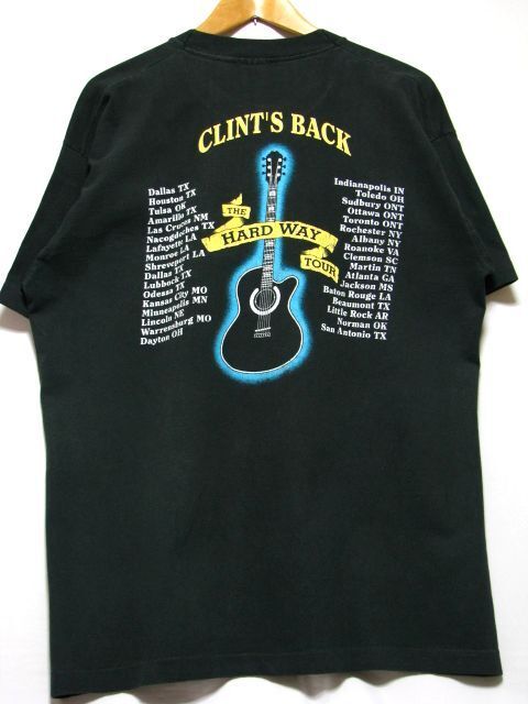 ＠美品 クリント ブラック Clint Black 90s ツアーＴシャツt130 XL ビックサイズ アメリカ古着 カントリー ロック_画像2