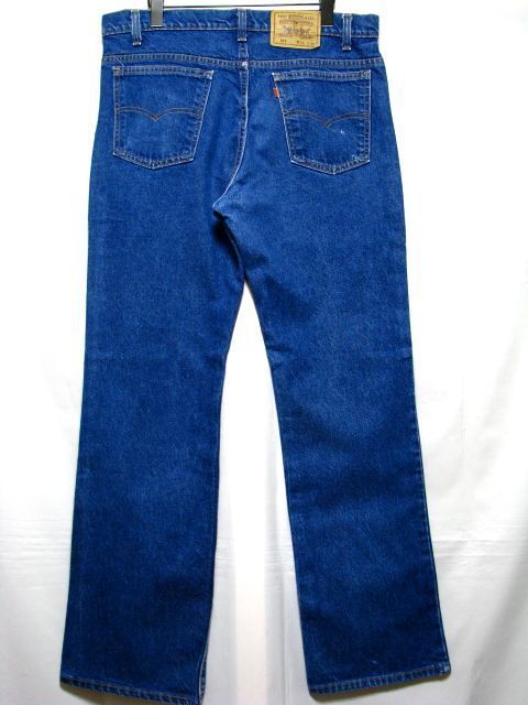 ＠濃紺 アメリカ製 Levi's517 ブーツカット d117 36Ｘ32 アメリカ古着 MADE IN USA ウエスタン 90年代_画像2