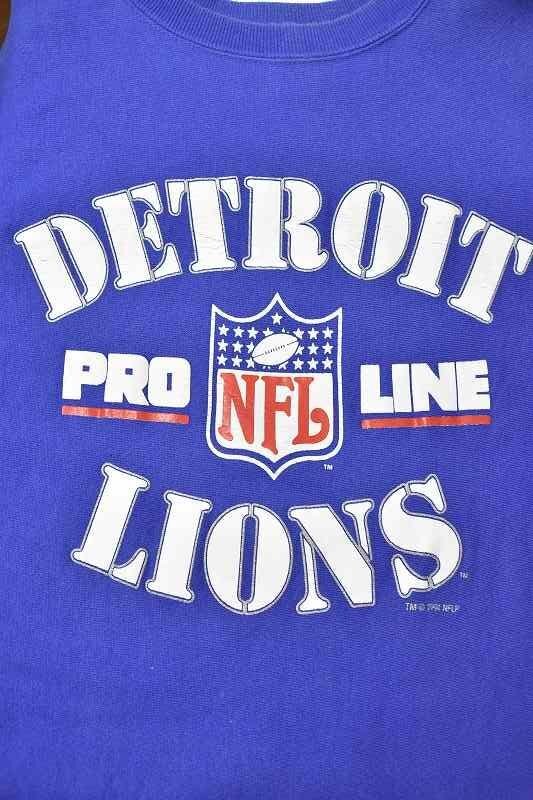 ＠美品 90年代 米国製 デトロイト ライオンズ NFL Detroit Lions チャンピオン リバース スウェットc198 XL フットボール_画像5