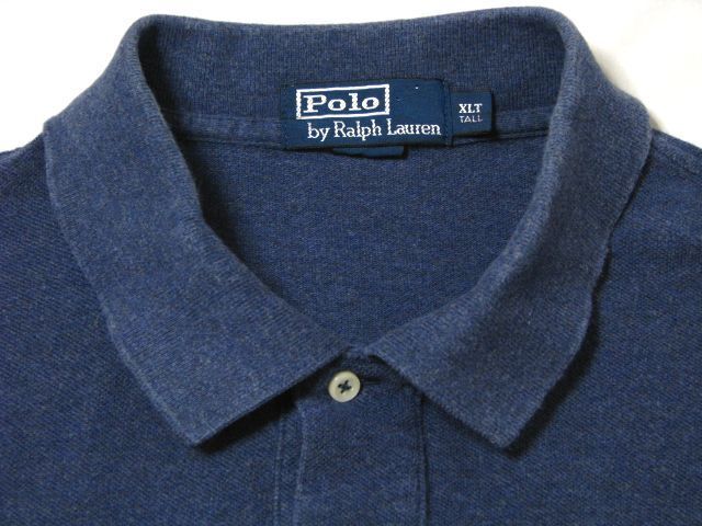 ＠美品 ラルフローレン RALPH LAUREN 半袖ポロシャツRB343 XL アメリカ古着 無地 ビックサイズ_画像3