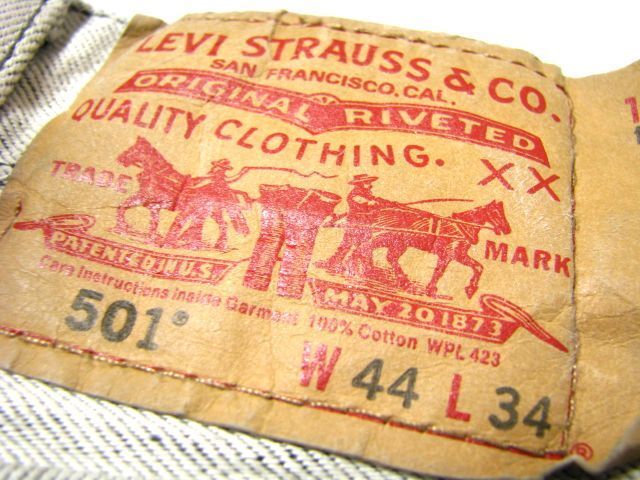 ＠Levi'sリーバイス501カラー d391 アメリカ古着 大きいサイズ ビックサイズ 杢グレー_画像4