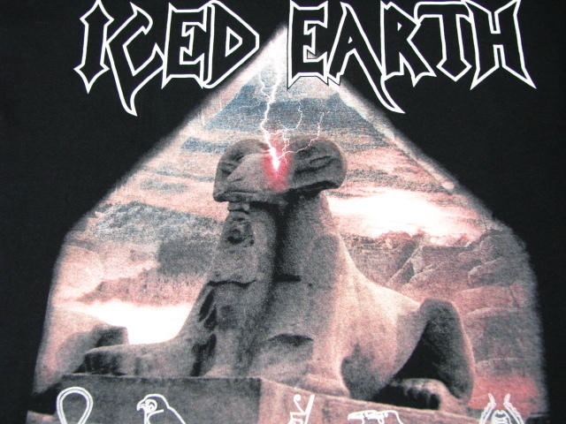 ＠美品 アイスド・アース Iced Earth Tシャツt111 XL 黒 アメリカ古着 大きいサイズ ヘヴィメタル 90s 00s_画像6