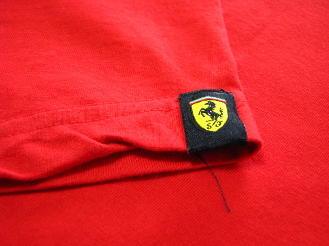 ＠美品 フェラーリ Ferrari 公式Tシャツt746 アメリカ古着 XL スーパーカー イタリア 跳ね馬 赤_画像7