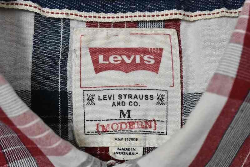 @リーバイス Levi's 半袖ウエスタンシャツst410 L アメリカ古着 カントリー&ウエスタンバー_画像4