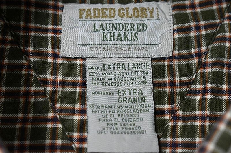 ＠美品 フェイデッドグローリー FADED GLORY ボタンダウン 長袖シャツSL245 アメリカ古着 XL_画像4