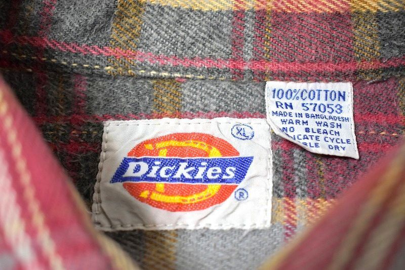 ＠美品 ディッキーズ Dickies 長袖ヘビーフランネルシャツHF288 アメリカ古着 XL 大きいサイズ ビックサイズ_画像4