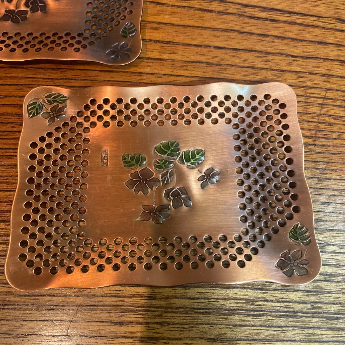 純銅製　 小皿　×5枚　重さ約490g