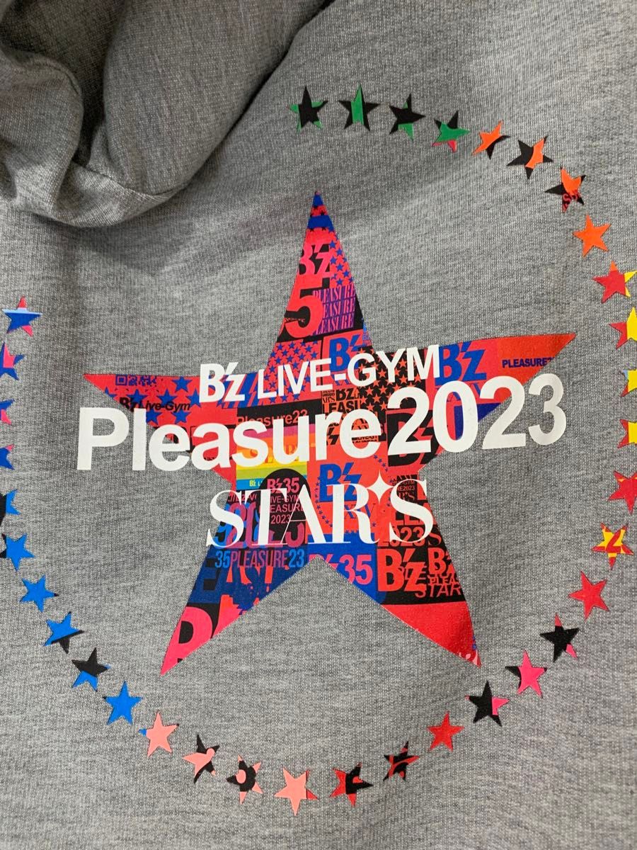 早割クーポン！ B'z STARS ジップパーカー グレー L Pleasure 2023