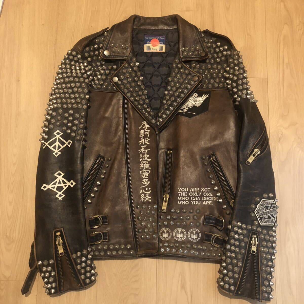 Yahoo!オークション - blackmeans 鋲ジャン レザー ライダース Yahoo!オークション - blackmeans 鋲ジャン レザー ライダース