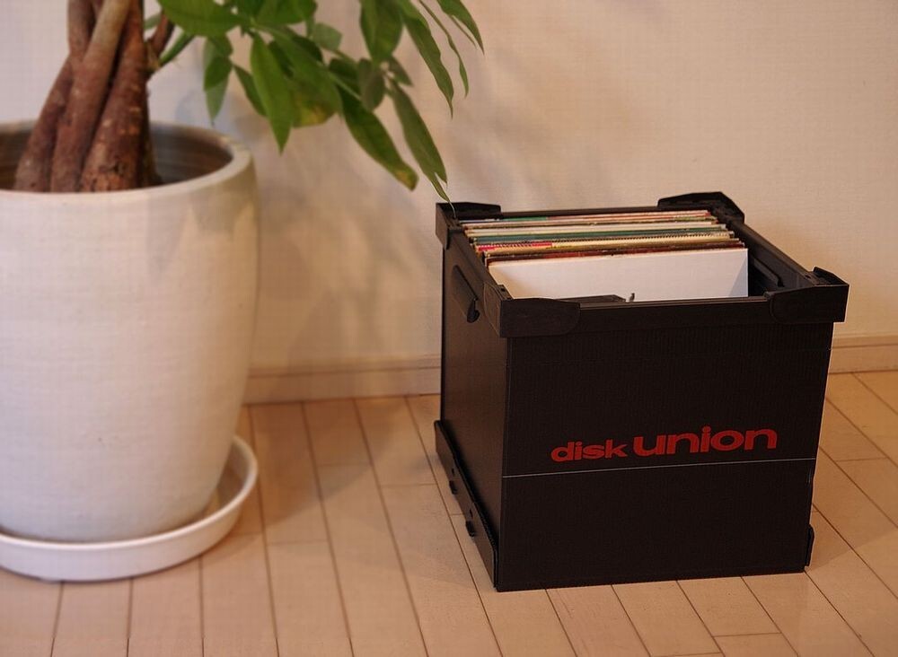 レコードラック レコードコンテナ (LPサイズ) / ディスクユニオン DISK UNION