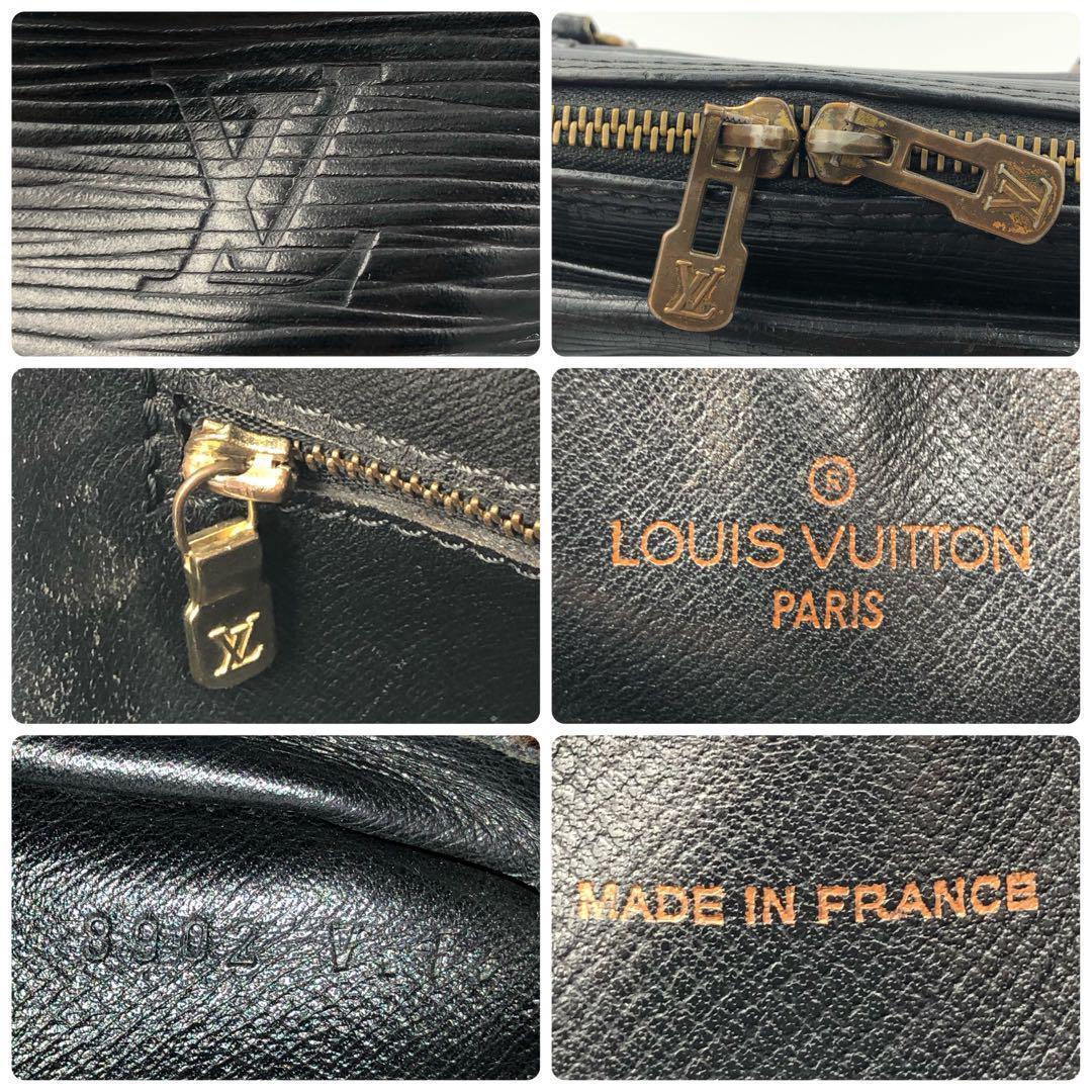 1円 LOUIS VUITTON ルイヴィトン ビジネスバッグ ブリーフケース ソフトエピ ポルトドキュマン ヴォワヤージュ ノワール メンズ_画像6