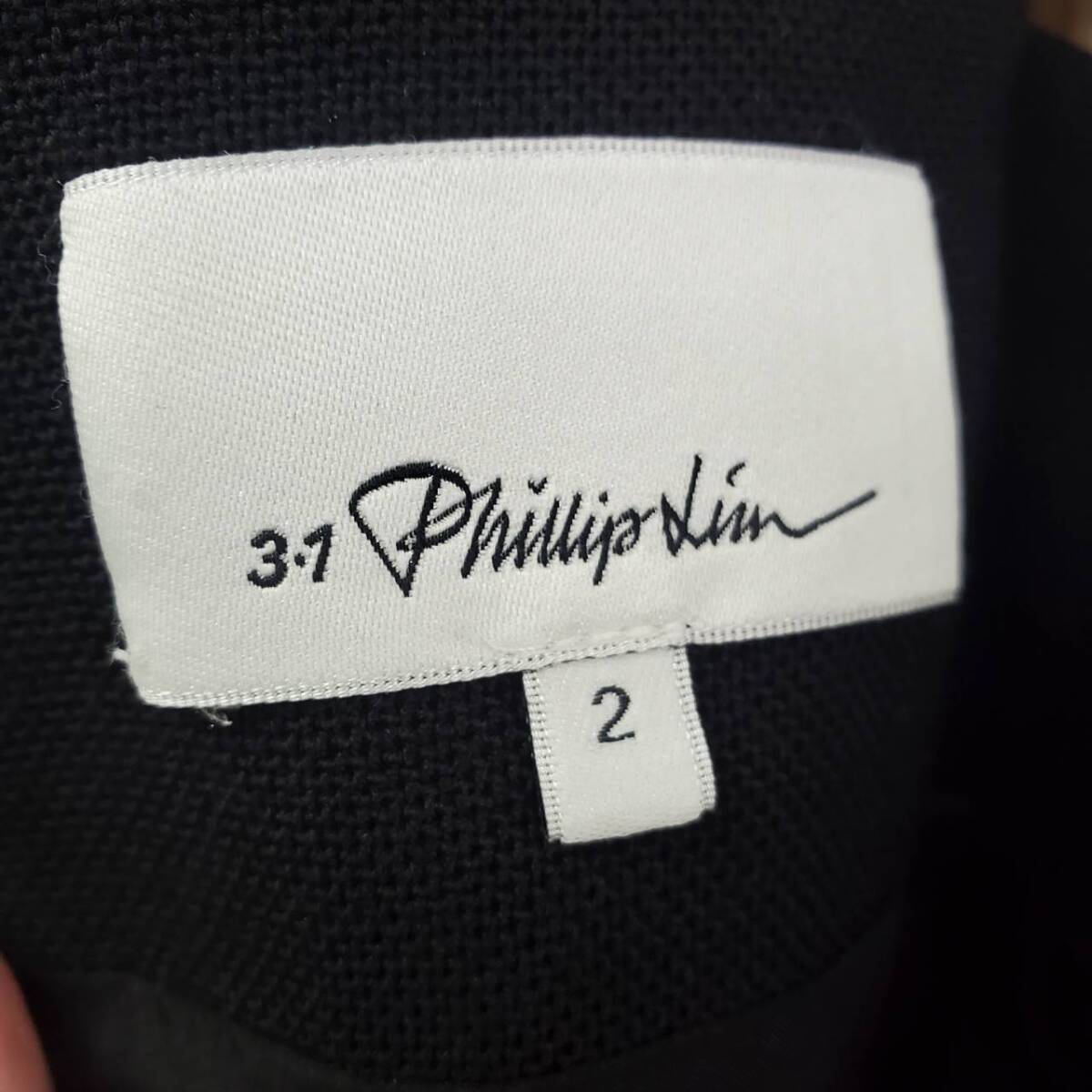 #45 3.1 Phillip Lim フィリップ・リム ズボン ウール100% サイズ2 黒 ブラック パンツ 洋服 レディース ファッション_画像7