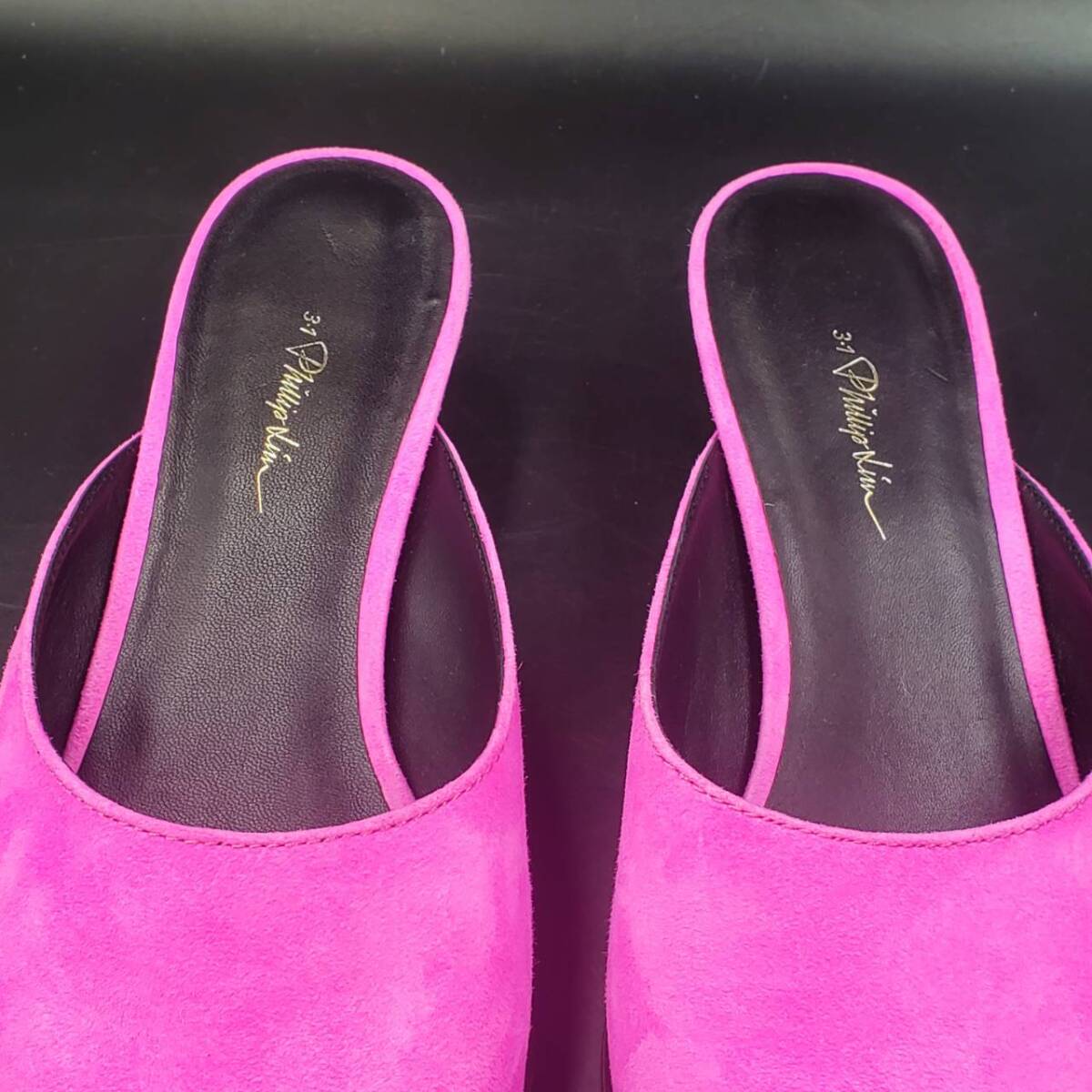 #51 3.1 Phillip Lim フィリップリム フラット ミュール サイズ 39 ピンク PINK サンダル パンプス 本革 靴 アパレル レディース_画像3