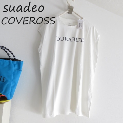 送料込 匿名配送 新品 suadeo スアデオ　COVEROSS　カバロス　コラボ　多機能なTシャツ　ノースリーブTシャツ　_画像1
