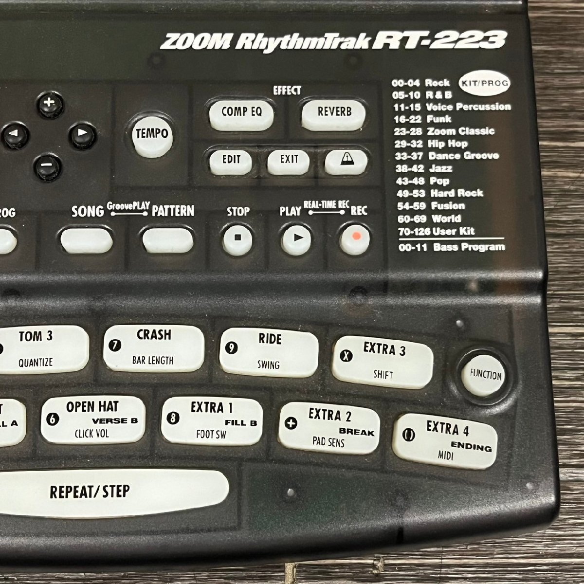 ZOOM RhythmTrak ズーム リズムトラック リズムマシン ドラムマシン RT-223 音響機材　041802w/T4（60）_画像4