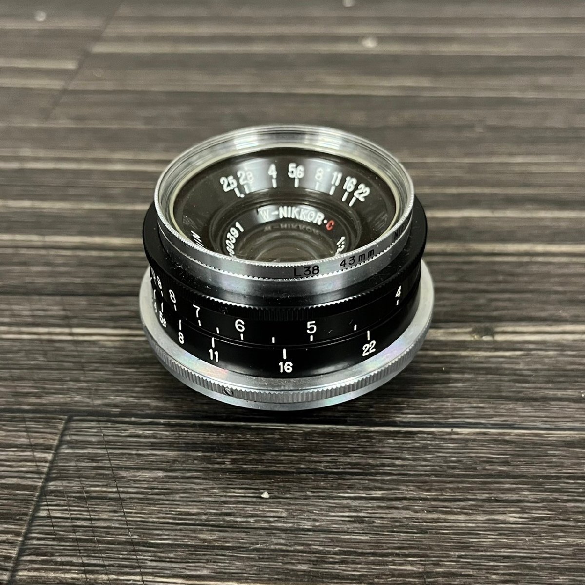 NIPPON KOGAKU 日本光学 Nikon ニコン カメラレンズ フィルムカメラ 1:2.5 f=3.5cm ケース付き　041810w/T14（60）_画像5