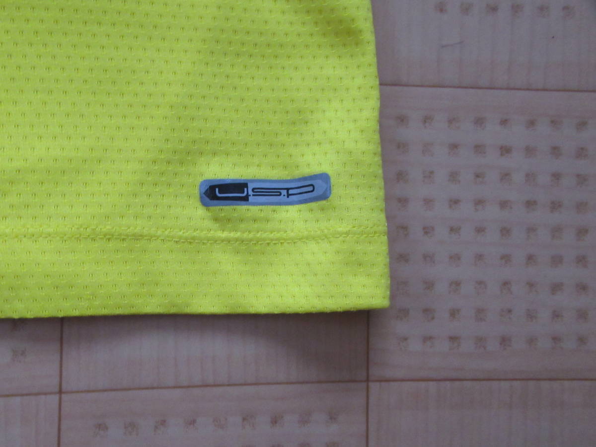 PUMA GOLF メンズ半袖ハーフジップシャツ イエロー Oサイズ（XLサイズ）プーマゴルフ_画像6