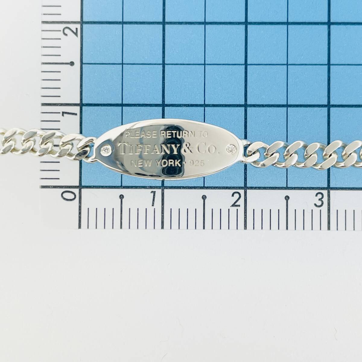 美品 15cm ティファニー 2P ダイヤ リターントゥ オーバル 美品 15cm ティファニー 2P ダイヤ リターントゥ オーバル