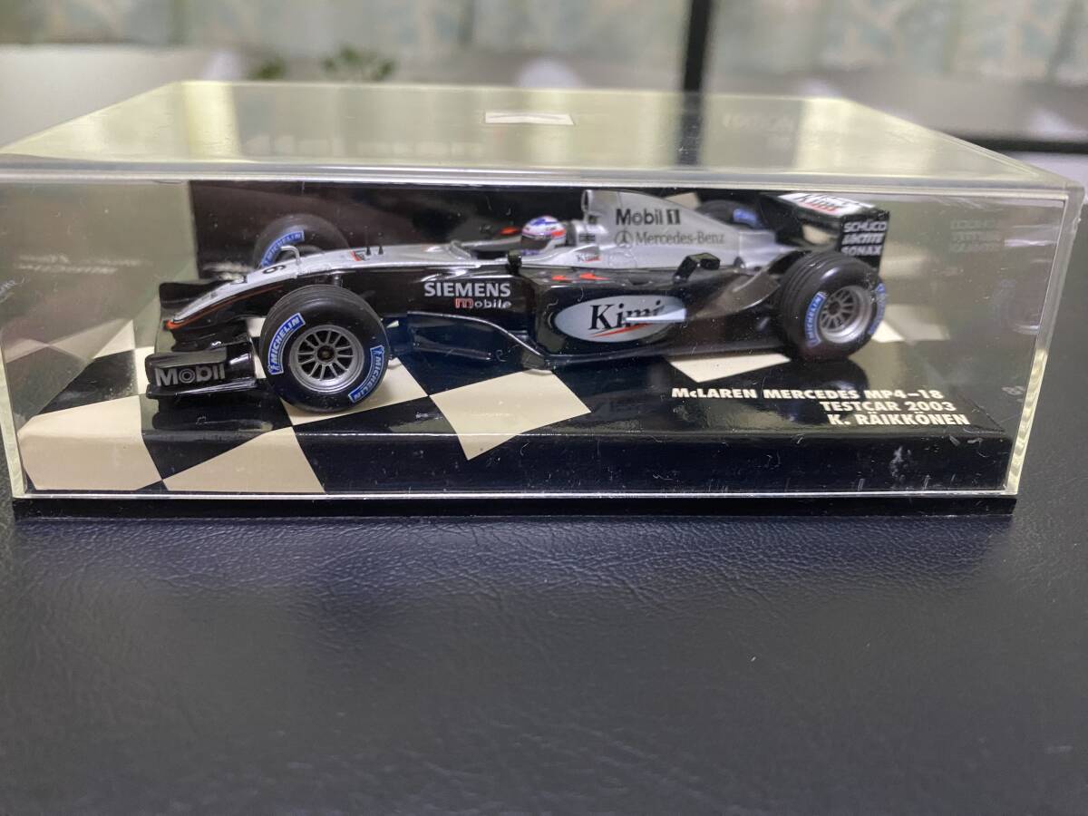 F1 マクラーレン MP4-18 2003 テストカー キミ ライコネン ミニチャンプ 1/43の画像1