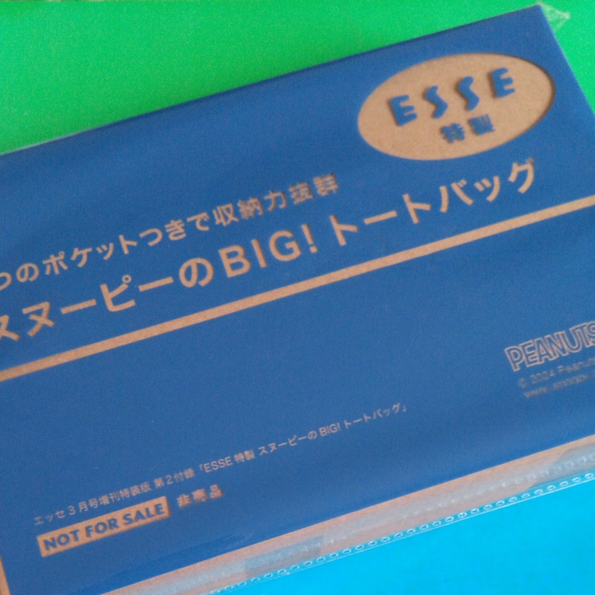 スヌーピー　ビッグトートバッグ【エッセ3月号増刊付録】