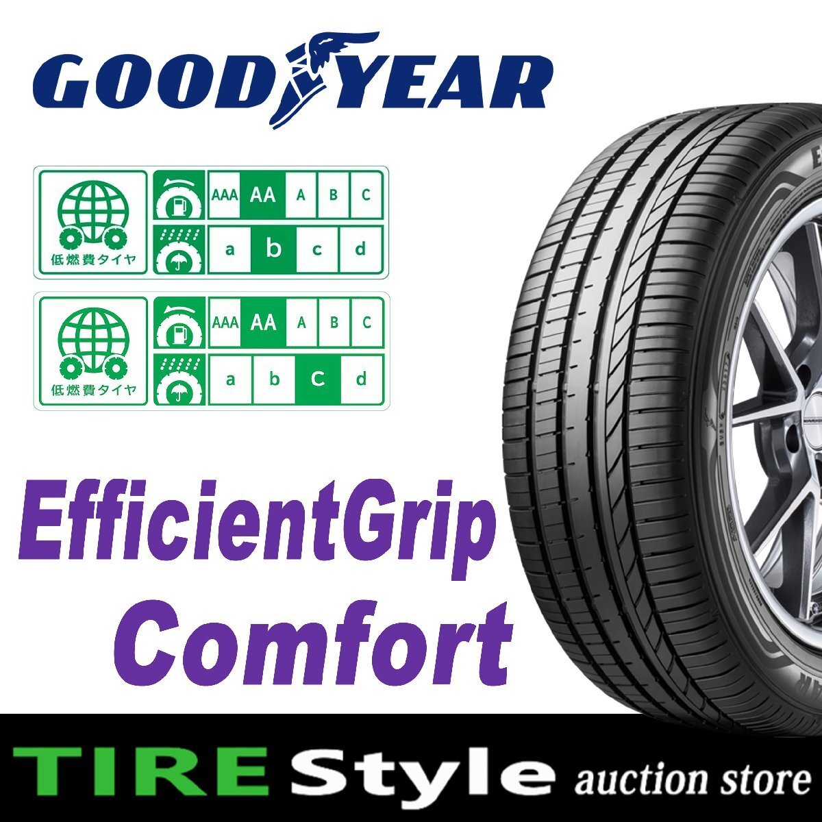 【ご注文は2本以上～】◆グッドイヤー EfficientGrip Comfort 165/55R14 72V ◆即決送料税込 4本 32,560円～の画像1