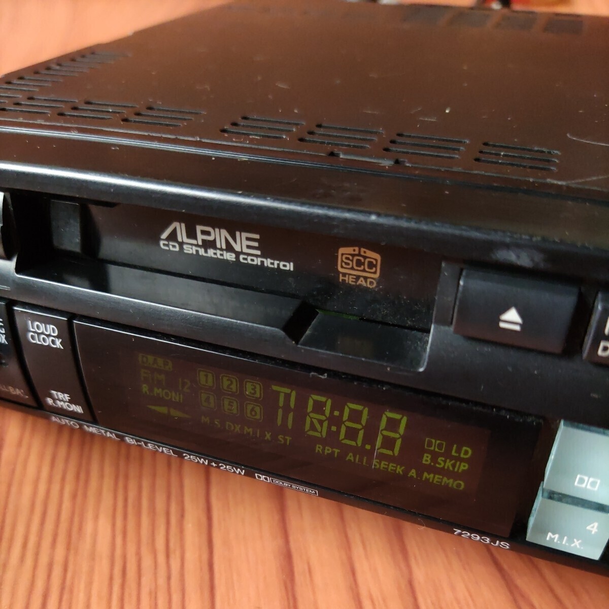 ALPINE アルパイン 7293JS カーオーディオ カセット ジャンク 修理要 部品取り