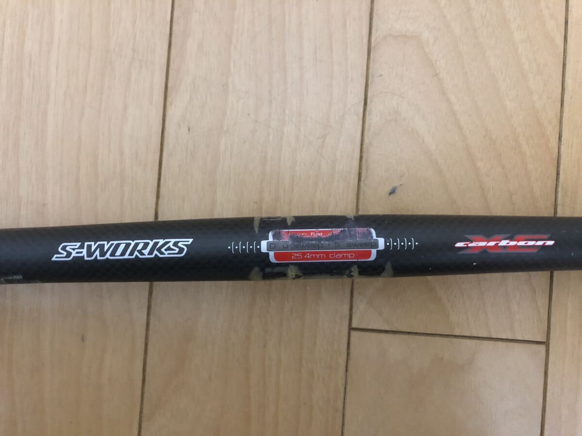 超軽量実測120g S-WORKSカーボンフラットバー/ハンドル 25.4/540mm_画像2