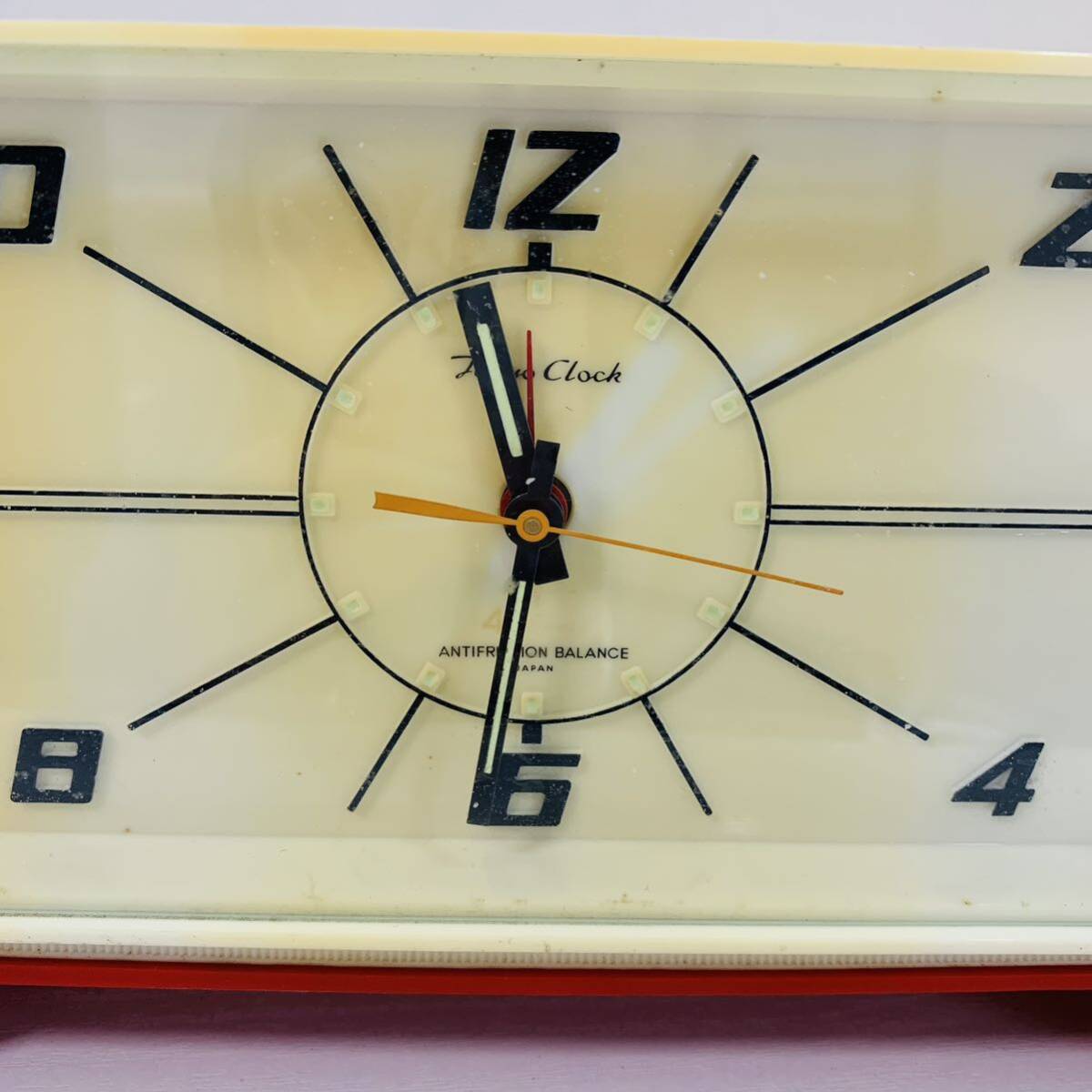 アンティーク Tokyo Clock 東京時計 目覚まし時計 置き時計 アラーム No.1759 パブリー アラーム レッド ビンテージ 昭和レトロ 中古の画像7