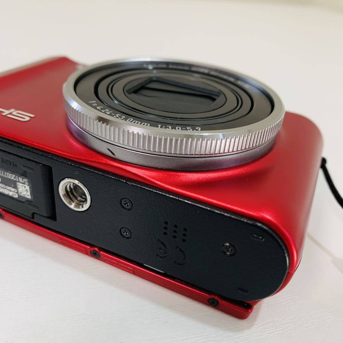 CASIO カシオ EXILIM デジカメ カメラ EX-ZR1000 レッド コンパクトデジタルカメラ 8GBメモリーカード付 ケース付 中古 美品の画像5