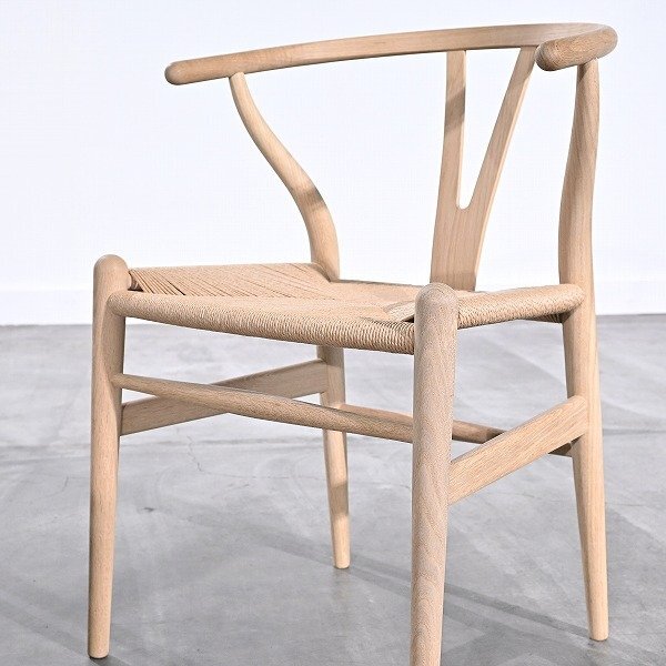 未使用品 2023年製 名作 カールハンセン 14万 ハンス J. ウェグナー「CH24/Wishbone chair/Yチェア」オーク材 無垢 ダイニングチェアの画像1