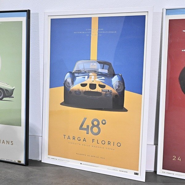 Automobilist 7万 フェラーリ「250 GTO」ポスター 3点セット インテリア ル・マン タルガ・フローリオ コレクターズ オートモビリストの画像2