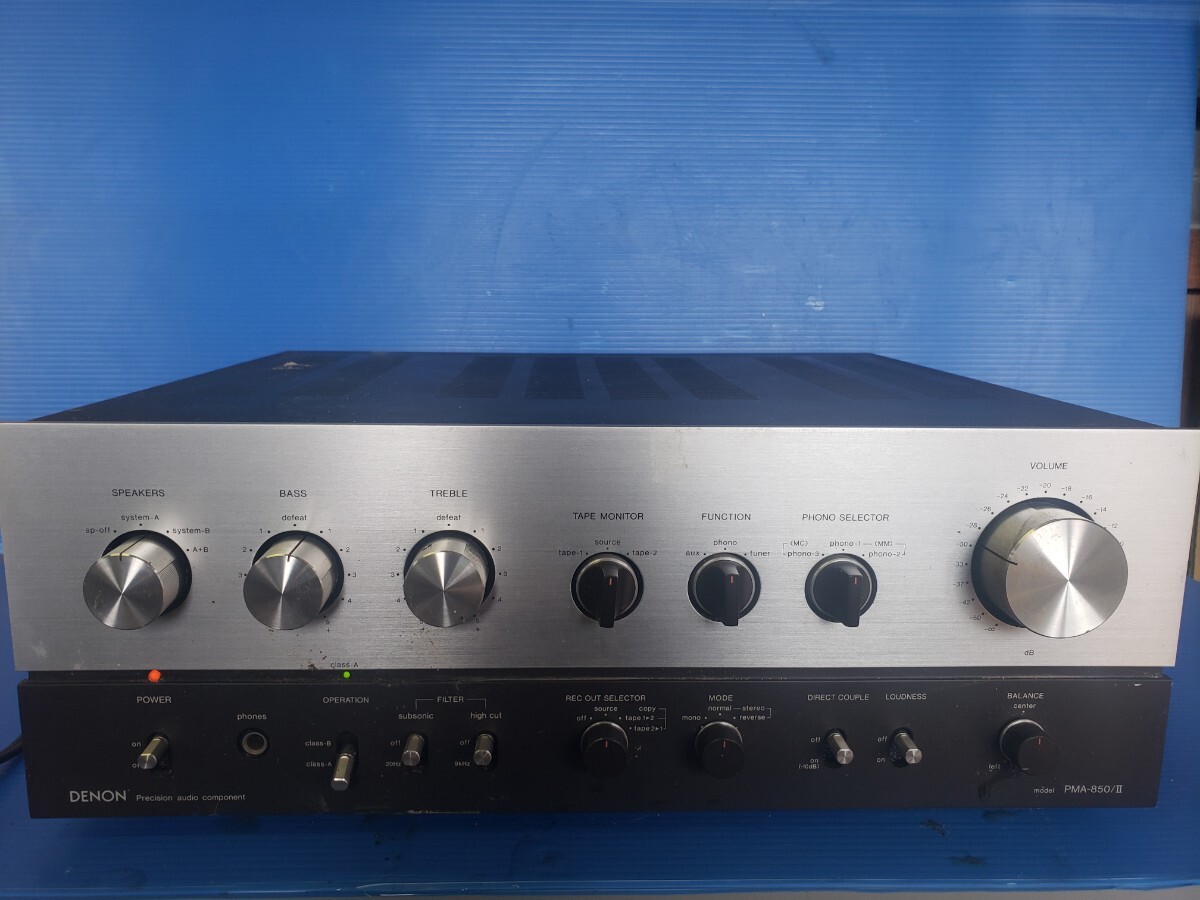 DENON デノン Precision audio component MODEL PMA-850/Ⅱ オーディオ機器 音響機器 通電確認済の画像1