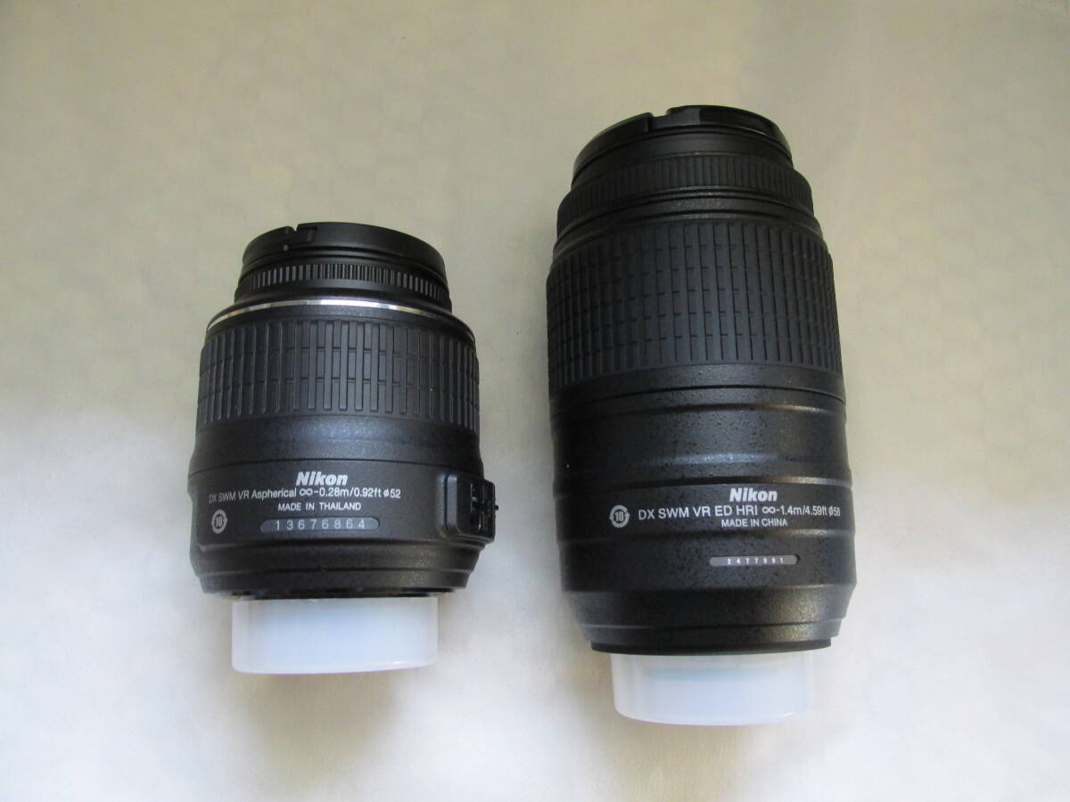 中古良品　AF-S DX NIKKOR 18-55㎜F3.5-5.6G VR＋55-300㎜ f/4.5-5.6G ED VR_画像3