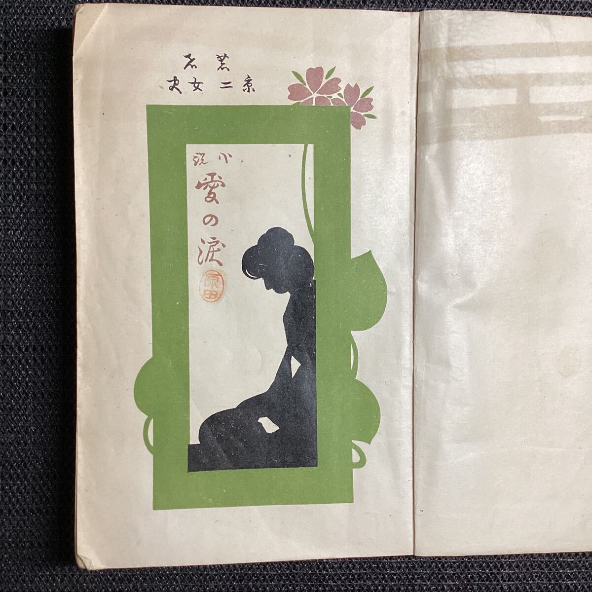 小説『愛の涙』京ニ女史(青木緑園)◇再版大正6江見水蔭北島春石森野翠泉山本楓月伊藤君枝小野清子_画像4