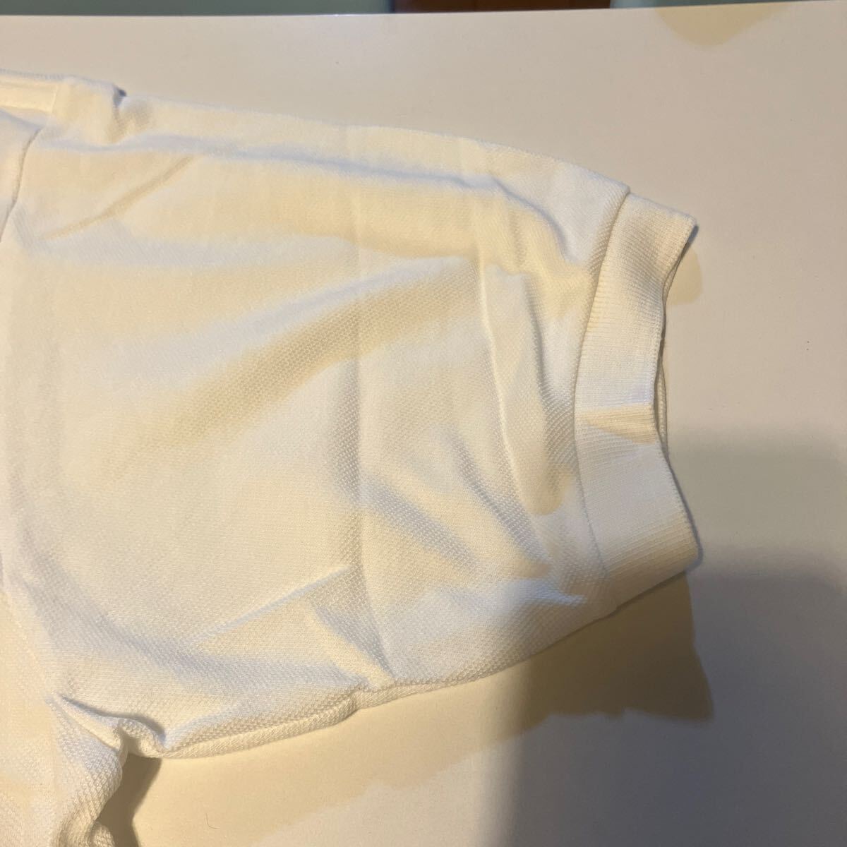 デットストック タグ付 LACOSTE 半袖ポロシャツ L1212 日本製 サイズ5 ホワイト の画像7