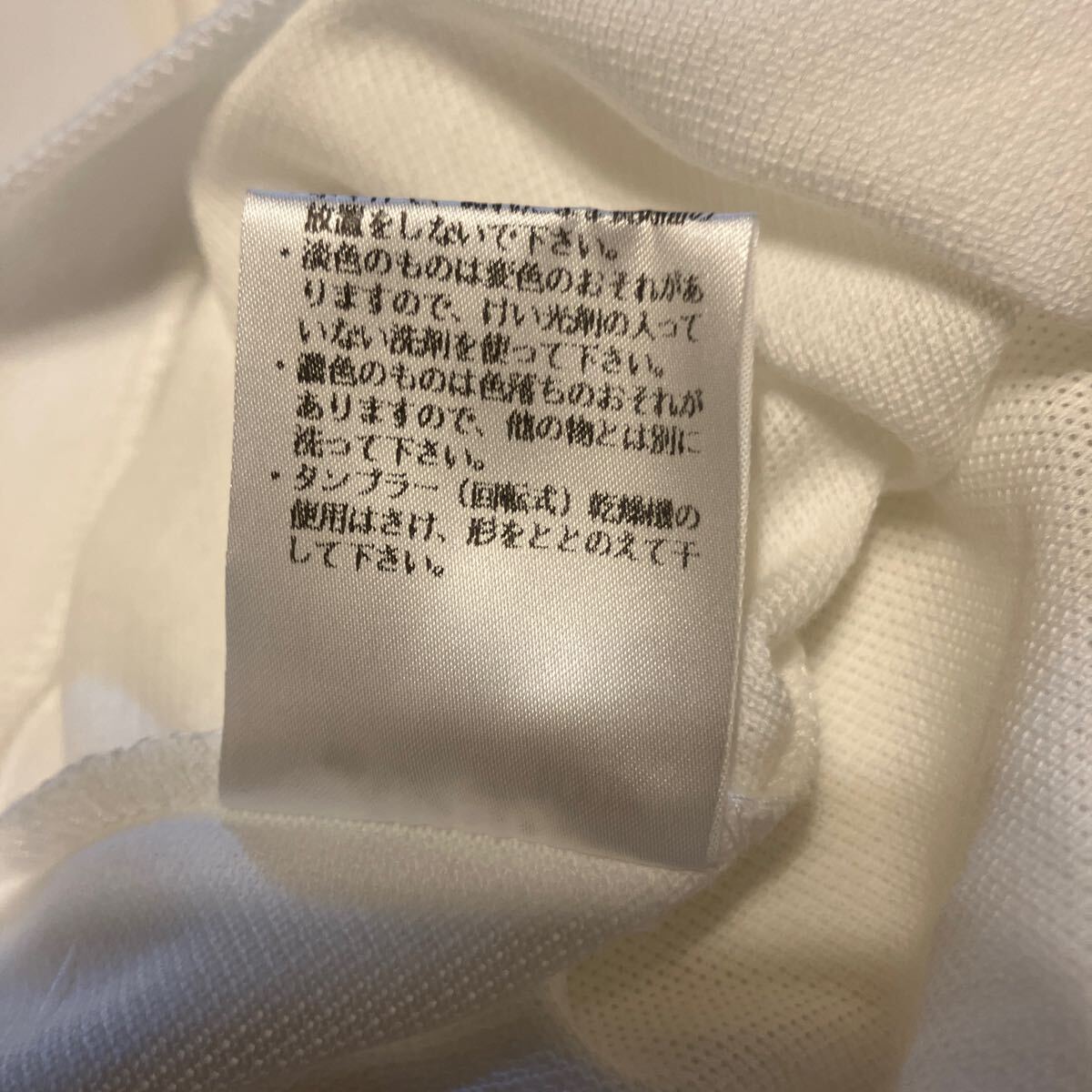 デットストック タグ付 LACOSTE 半袖ポロシャツ L1212 日本製 サイズ5 ホワイト の画像10