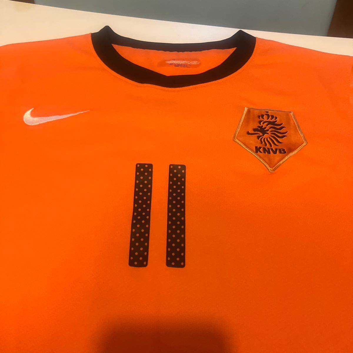 NIKE ナイキ KNVB オランダ代表 ユニフォーム ロッベン 11番 サイズM_画像2