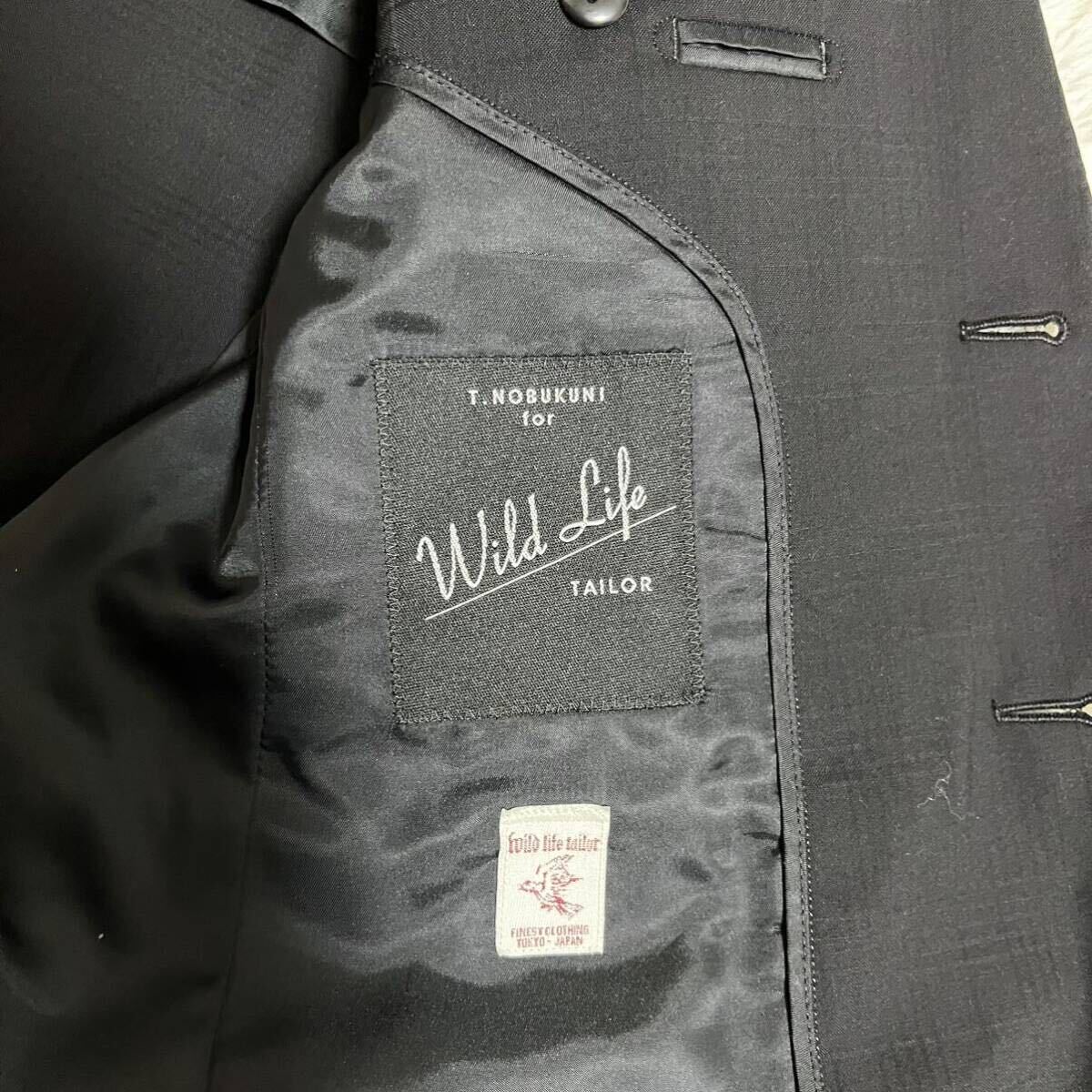 【スーツの定番】ワイルドライフテーラー WILD LIFE TAILOR スーツ メンズ スリーピース セットアップ グレンチェック ブラック Mの画像7
