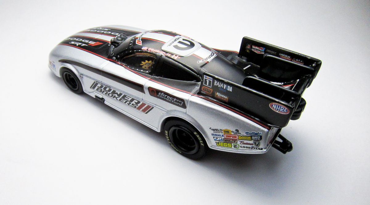 HOスロットカー 新品！AW ダッジ SRT ファニーカー POWER BROKERS II ＆ 4ギヤウルトラGシャシー TYCO や トミー AFX のコースでも走る！の画像7