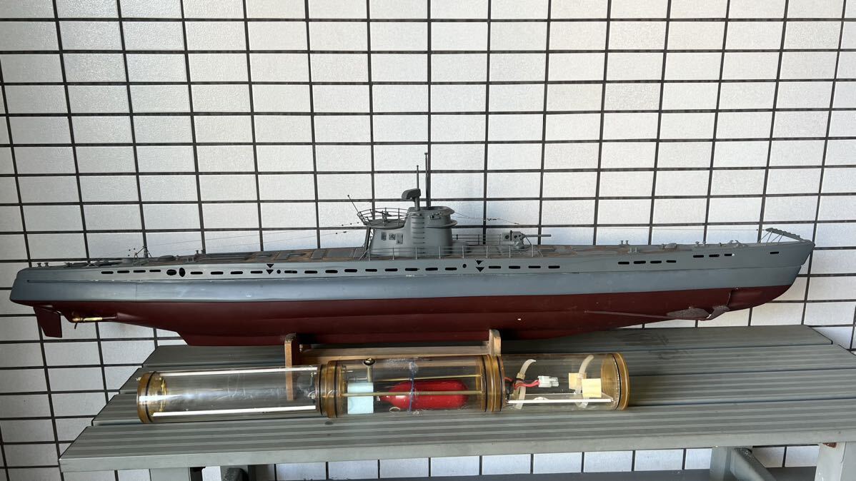 希少！ラジコン潜水艦 Ｕボート　ＩＸ型　1/72お安くスタートします。夏に向けて意欲のある方